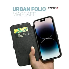 iPhone 16 Pro Max ケース マグセーフ 手帳型 耐衝撃 背面 レザー カード 収納 カバー iPhone16ProMax アイフォン16 ProMax 対応 RAPTIC Urban Folio MagSafe
