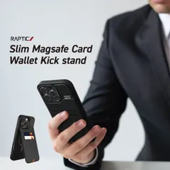 iPhone 16 Pro Max ケース マグセーフ 対応 カード 収納 レザー スタンド 付き スマホケース iPhone16ProMax 対応 RAPTIC Slim Magsafe Card Wallet Kickstand
