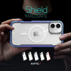 iPhone 16 ケース クリア MagSafe 対応 耐衝撃 米軍 MIL規格 スマホケース アルミ フレーム Apple iPhone16 アイフォン 16 対応 RAPTIC Shield MagSafe