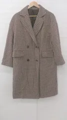 ◇ SENSE OF PLACE カジュアル ガンクラブ 長袖 チェスター コート サイズF ベージュ系 マルチ レディース E  【1307250033758】