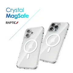 iPhone 16 Pro ケース MagSafe 対応 耐衝撃 米軍 MIL規格 クリア 耐衝撃ケース 透明 薄型 マグセーフ スマホケース iPhone16Pro 対応 RAPTIC Crystal MagSafe