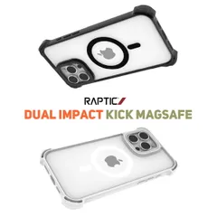 iPhone 16 Pro ケース クリア MagSafe対応 スタンド リング付き 耐衝撃 マグセーフ リング スマホケース iPhone16Pro 対応 RAPTIC Dual Impact Kick MagSafe