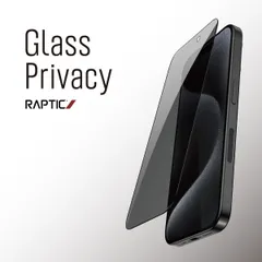 iPhone 16 Pro ガラスフィルム 覗き見防止 9H ガラス 指紋防止 フィルム ラウンドエッジ 加工 高透過率 保護フィルム iPhone16Pro 対応 RAPTIC Glass Privacy