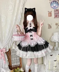 新品 未使用 ロリータ 豪華姫系 lolita ワンピース 豪華フルセット 撮影会 舞台演出 推し活 ハロウィン 仮装 可愛 レトロ風 オリジナル ロリータ ワンピース 美しい刺繍