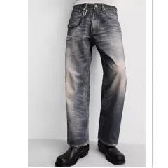 新品 30) ZARA ソウル エディション プリンティッド ヴィンテージ ウォッシュド サルエル ジーン デニム デニム