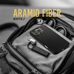 iPhone 16 Pro ケース MagSafe 対応 カーボン 調 アラミド繊維 薄型 軽量 マグセーフ 耐衝撃 スマホケース iPhone16Pro アイフォン 16 プロ RAPTIC ARAMID FIBER