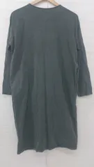 ◇ antiqua toy アンティカ トイ コットン100% キッズ 子供服 長袖 膝丈 ワンピース サイズ6 ダークグレー系 レディース E  【1307250036599】