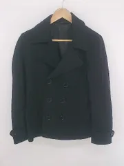 ◇ BROWNY ブラウニー シンプル 通勤 通学 長袖 ピーコート サイズＭ ブラック レディース E  【1307250037794】