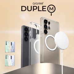 Galaxy S25 ケース マグネット 付 耐衝撃 フロスト クリア スマホケース 透明 MagSafe 対応 シンプル 携帯ケース カバー GalaxyS25  SC-51F 対応 araree Duple M