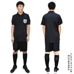 キーフ KIF サッカー レフリー シャツ・パンツ・ソックス 3点セット(半袖) PIT-SPORTSオリジナル サッカー レフリー 審判ウェア 17SS(KIF-R001)、BLACK