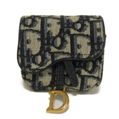 Dior ディオール サドル Air Pods pro ケース Dロゴ ベージュ ブラック ネイビー オブリーク ジャガード キーホルダー S5675CTZQ_M928