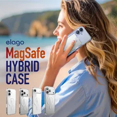iPhone 17 Pro Max ケース MagSafe 対応 耐衝撃 クリア マグセーフ 透明 スマホケース iPhone17ProMax アイフォン 17ProMax 対応 elago MagSafe HYBRID CASE