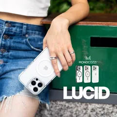 iPhone 16 Pro Max ケース クリア MagSafe 対応 スタンド 付 耐衝撃 マグセーフ スマホケース iPhone16 ProMax アイフォン16 プロマックス 対応 MONOCOZZI LUCID