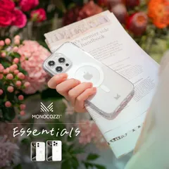 iPhone 16 Pro Max ケース クリア MagSafe 対応 ストラップホール 付き 薄型 軽量 耐衝撃 スリム 透明 スマホケース iPhone16 ProMax 対応 MONOCOZZI ESSENTIALS