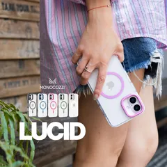 iPhone 16 Plus ケース クリア MagSafe 対応 スタンド 付き 耐衝撃 マグセーフ 透明 スマホケース iPhone16 Plus アイフォン 16 プラス 対応 MONOCOZZI LUCID