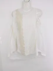 ◇ somari ソマリ 刺繍 レース ナチュラル ノースリーブ カットソー チュニック サイズ1 ホワイト ベージュ系 レディース E  【1307250038999】