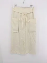◇ ◎ BEAUTY & YOUTH UNITED ARROWS ポケット スリット 膝下丈 ナロー スカート サイズM アイボリー系 レディース E  【1307250038753】