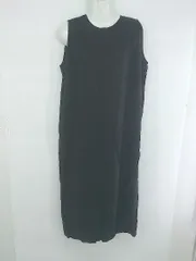 ◇ apart by lowrys レーヨン リネン混 ノースリーブ 膝下丈 ワンピース サイズF チャコールグレー系 レディース E  【1307250039194】