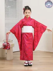 新品 未使用 浴衣単衣 女の子 お祭り 花火大会 演出