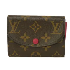 LOUIS VUITTON ルイ・ヴィトン ポルトモネ ロザリ LVロゴ フラワー 旧型 スナップボタン コンパートメント カードケース コインケース モノグラム フューシャ 二つ折り財布 M41939