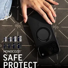 iPhone 17 Pro Max ケース クリア MagSafe 対応 回転 リング スタンド 耐衝撃 スマホケース iPhone17ProMax アイフォン 17ProMax 対応 MONOCOZZI #SAFEPROTECT