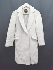 ■ UNITED TOKYO ウール カシミヤ混 ロング 長袖 チェスターコート サイズ 1 ライトベージュ レディース P  【1307260001402】