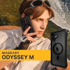 iPhone16 Plus ケース クリア MagSafe 対応 耐衝撃 MIL規格 マグセーフ スマホケース iPhone16Plus アイフォン16 プラス 対応 MagEasy Odyssey M