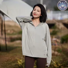 新品 未使用 UVカットパーカー  レディース冷感 紫外線対策 ひんやり 日焼け止め 吸水速乾 ラッシュガード 長袖 遮光 通気 冷房対策 薄手 夏2XL