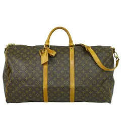 本物 ルイヴィトン LOUIS VUITTON LV キーポルバンドリエール 60 モノグラム 2WAY ボストンバッグ ブラウン M41412 ビトン バッグ 中古  