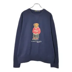 Polo by Ralph Lauren ポロ ラルフローレン ポロベア スウェット ネイビー(メンズ L)中古 古着 X0137