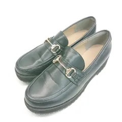 ◇ ●美品● niko and… ラウンドトゥ チャンキーヒール ホースビット ローファー サイズL ブラック レディース E  【1307260010299】のサムネイル