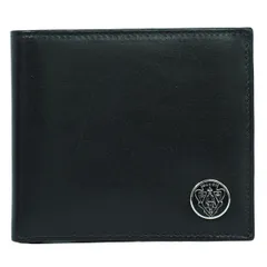 本物 グッチ GUCCI クレスト 二つ折り 折財布 コンパクトウォレット レザー ブラック 181659 Crest 財布 ウォレット 中古  