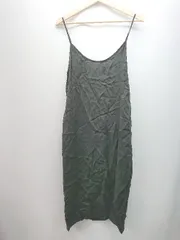 ◇ ZARA ザラ 肩紐調節 キャミソール スリット 薄手 カジュアル ロング ワンピース サイズUSA M ブラック レディース E  【1307260011876】