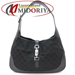 GUCCI グッチ ジャッキー 00963 ショルダーバッグ GGキャンバスxレザー ブラック/352622【中古】