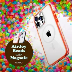 iPhone16Pro ケース クリア MagSafe対応 耐衝撃 MIL規格 マグセーフ スマホケース iPhone 16 Pro アイフォン16 Pro 対応 RAPTIC AirJoy Beads with Magsafe