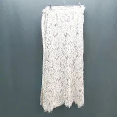 ◇ ◎ KBF レースメッシュ スリット フェミニン ロング丈 フレア スカート 表記なし パープルベージュ レディース E  【1307260014778】