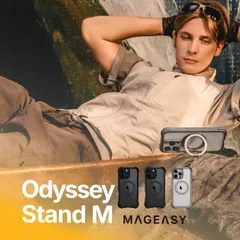 iPhone 16 Pro ケース クリア MagSafe スタンド リング付き 耐衝撃 スマホケース マグセーフ リング スマホカバー iPhone16Pro 対応 MagEasy Odyssey Stand M
