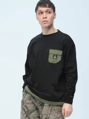 ナイロン胸ポケット 長袖 Tシャツ メンズ 男性 トップス シャツ GERRY (ジェリー)のサムネイル