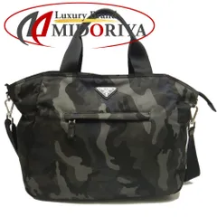 PRADA プラダ BR5093 2WAY トートバッグ テスート カモフラージュ ナイロン FUMO レディース /253245【中古】