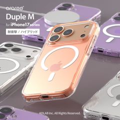 iPhone Air ケース MagSafe 対応 耐衝撃 クリア スマホケース 透明 シンプル マグセーフ対応 クリアケース iPhoneAir アイフォンエアー 対応 araree Duple M