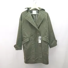 ■ ◎ ●未使用● SEVENDAYS=SUNDAY 無地 冬物 綺麗め 長袖 コート サイズM カーキ レディース E  【1307260017878】