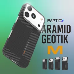 iPhone 17 Pro Max ケース MagSafe カーボン 調 薄型 マグセーフ アラミド 耐衝撃 スマホケースiPhone17ProMax アイフォン 17ProMax 対応 RAPTIC Aramid Geotik