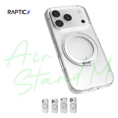 iPhone Air ケース クリア MagSafe 対応 回転 リング スタンド 耐衝撃 スマホケース 透明 携帯ケース iPhoneAir アイフォンエアー 対応 RAPTIC Air Stand