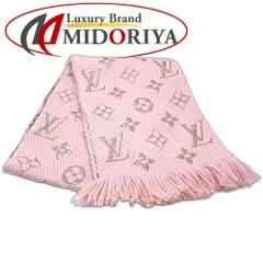 LOUIS VUITTON ルイヴィトン マフラー エシャルプロゴマニア M70466 シャインピンク レディース/188647【中古】