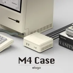 Mac mini M4 M4Pro ケース 放熱 設計 傷 ダスト 防止 カバー さらさら シリコン 保護ケース Macmini M4 マックミニ M4 Pro 2024 対応 elago M4 CASE