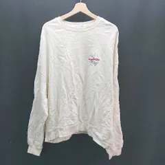 ◇ W.W.G フーズフーギャラリー クルーネック オーバーサイズ 長袖 トレーナー サイズF アイボリー レディース E  【1307260019308】