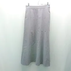 ◇ GREEN LABEL RELAXING ウエストゴム コンシールファスナー ロング フレア スカート サイズ38 ライトブルー レディース E  【1307260023138】