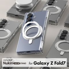 Galaxy Z Fold7 ケース MagSafe 対応 耐衝撃 ヒンジ 保護 クリア スマホケース シンプル Galaxy Z Fold 7 ギャラクシー ZFold7 対応 araree NUKIN 360 S