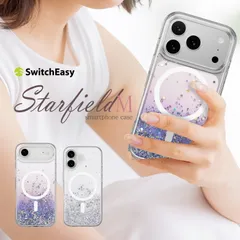 iPhone Air ケース クリア MagSafe 対応 おしゃれ キラキラ 可愛い 耐衝撃 スマホケース iPhoneAir アイフォンエアー 対応 SwitchEasy StarField M
