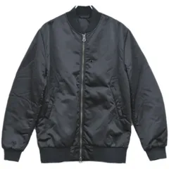 本物 アクネストゥディオズ Acne Studios MA-1 ボンバージャケット ジャケット アウター 46 ナイロン ポリウレタン ブラック メンズ 衣類 洋服 中古  